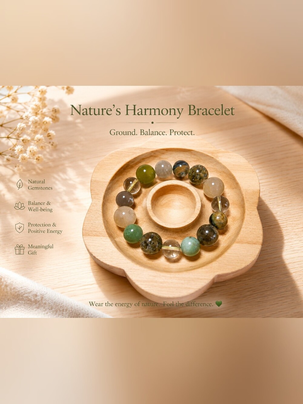 Handmade Natural Gemstone Bracelet